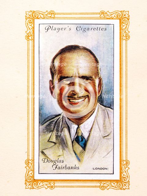 Douglas Fairbanks Collectables Picture of movie stars that came with the Players cigarette packet, 1 Creator: Unknown.