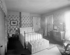 Douglas residence, bedroom with hat tree, Detroit,Mich., between 1905 and 1915. Creator: Unknown