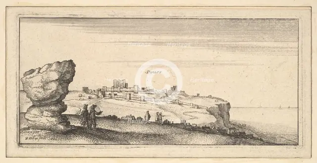 Douer (Dover), 1642. Creator: Wenceslaus Hollar.