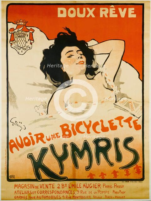 Doux rêve. Avoir une bicyclette Kymris, c. 1898. Creator: Grün, Jules-Alexandre (1868-1938).