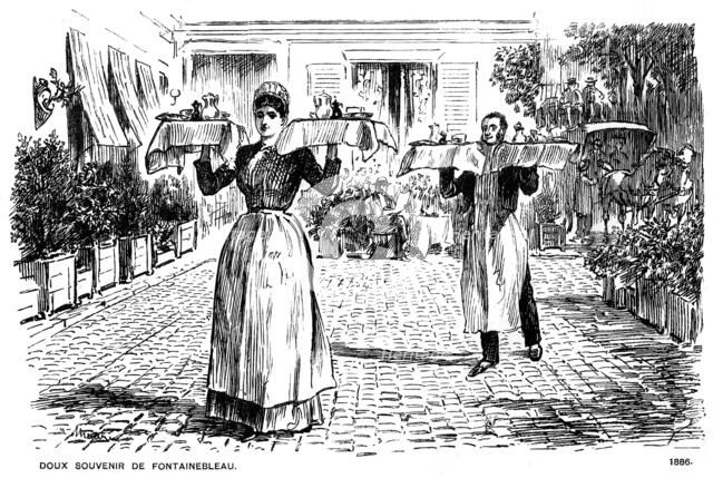 'Doux Souvenir de Fontainebleau', 1886 (1891). Artist: George du Maurier
