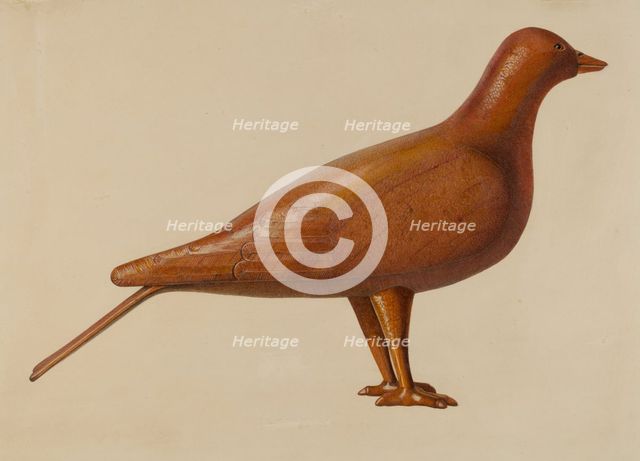 Dove Decoy, 1935/1942. Creator: Unknown.
