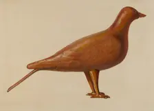 Dove Decoy, 1935/1942. Creator: Unknown
