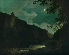Dovedale by Moonlight 1784. Artist: Joseph Wright of Derby