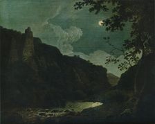 Dovedale by Moonlight 1784. Artist: Joseph Wright of Derby