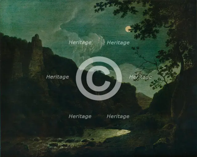 'Dovedale by Moonlight', 1784. Artist: Joseph Wright of Derby.
