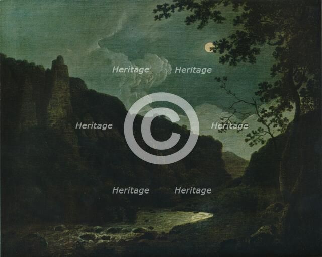 'Dovedale by Moonlight', 1784. Artist: Joseph Wright of Derby.