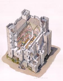Dover Castle Keep c1190, (c1990-2010) Artist: Terry Ball