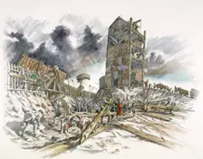 Dover Castle siege, 1216, (c1990-2010). Artist: Peter Dunn