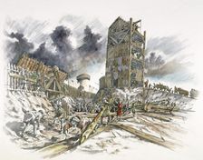 Dover Castle siege, 1216, (c1990-2010). Artist: Peter Dunn