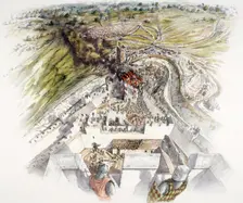 Dover Castle siege, 1216, (c1990-2010). Artist: Peter Dunn