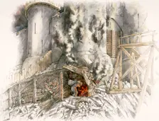 Dover Castle siege, 1216, (c1990-2010). Artist: Peter Dunn