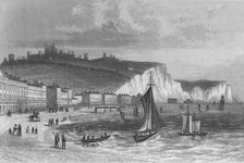 Dover, from the Beach, Kent 1846. Artist: Henry Winsor Bond