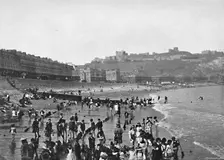 Dover: The Castle and Beach c1896. Artist: Poulton & Co