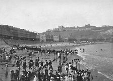 Dover: The Castle and Beach c1896. Artist: Poulton & Co