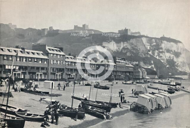 'Dover - The Parade, Showing Dover Castle', 1895. Artist: Unknown.
