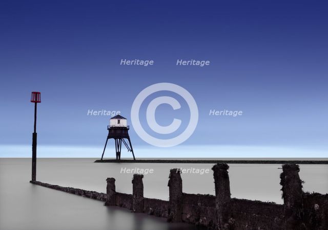 Dovercourt Low Light, Dovercourt Lighthouses and Causeway, Essex, 2019. Creator: James O Davies.