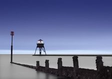 Dovercourt Low Light, Dovercourt Lighthouses and Causeway, Essex, 2019. Creator: James O Davies