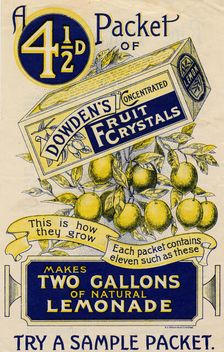 Dowden’s Concentrated Fruit Crystals, 1900