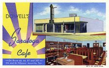 Dowell's Saratoga Cafe, Amarillo, Texas, USA, 1949