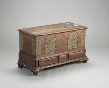 Dower chest, 1799. Creator: Unknown