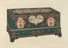 Dower Chest, 1935/1942. Creator: Unknown