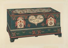 Dower Chest, 1935/1942. Creator: Unknown