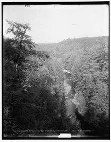 Down the Analomink from high rock, Henryville, Pa., between 1890 and 1901. Creator: Unknown