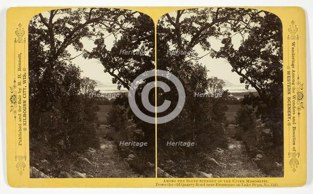 Down the old Quarry Road near Frontenac on Lake Pepn, 1870/1908. Creator: Henry Hamilton Bennett.