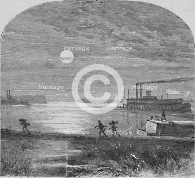 'Down the Mississippi', 1883. Artist: Unknown.