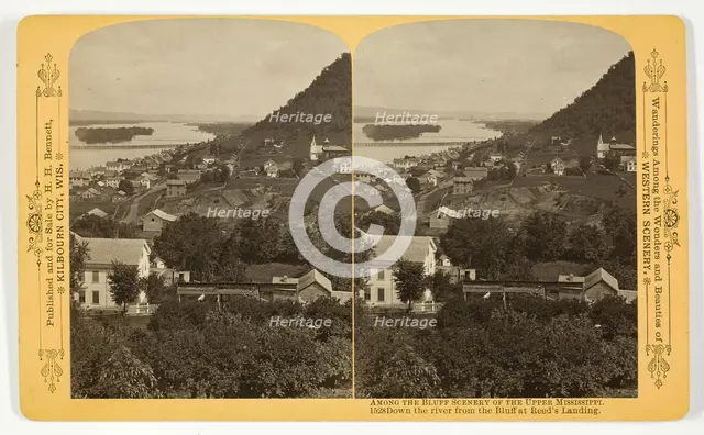 Down the river from the Bluff at Reed's Landing, 1889. Creator: Henry Hamilton Bennett.