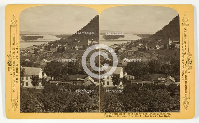 Down the river from the Bluff at Reed's Landing, 1889. Creator: Henry Hamilton Bennett.