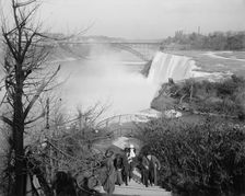 Down the river from Goat Island, Niagara Falls, N.Y., between 1900 and 1915. Creator: Unknown