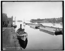 Down the river, Oswego, N.Y., between 1890 and 1901. Creator: Unknown