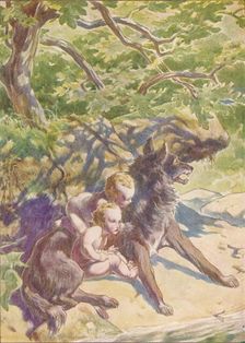 Down to the river presently came a she-wolf to drink c1912 (1912). Artist: Ernest Dudley Heath