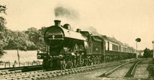Down Sheffield Pullman Express, London and North Eastern Railway 1930. Creator: Frank R. Hebron