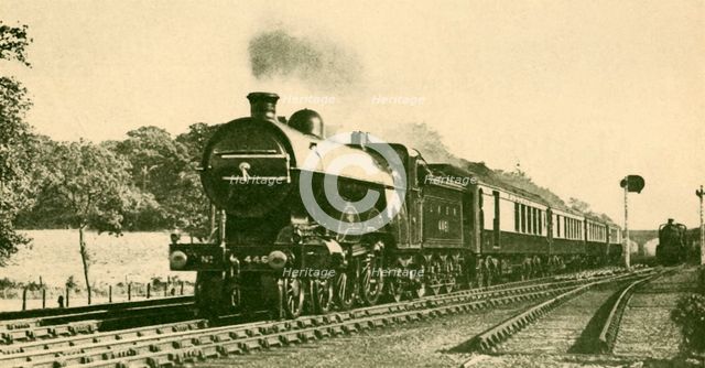 'Down Sheffield Pullman Express, London and North Eastern Railway', 1930. Creator: Frank R. Hebron.