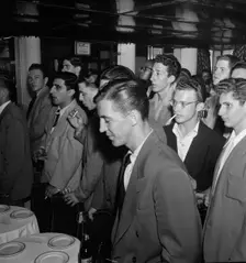 Downbeat, New York, N.Y., ca. 1948. Creator: William Paul Gottlieb