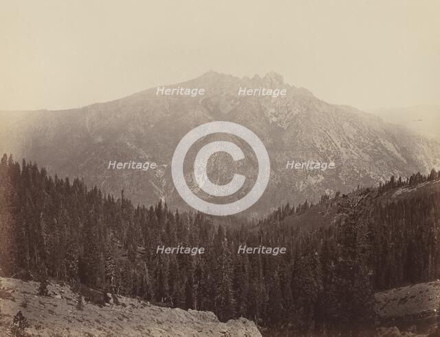 Downeville Butte, 1860s. Creator: Carleton Emmons Watkins.