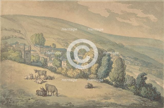Downlands, Sussex, 1780-1827. Creator: Thomas Rowlandson.