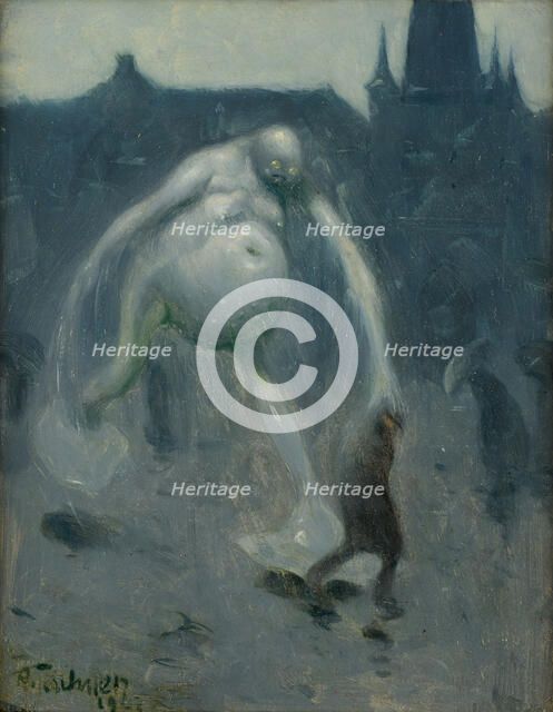 Downpour, 1907. Creator: Teschner, Richard (1879-1948).