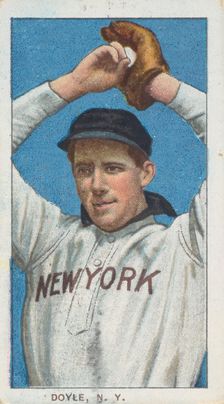 Doyle, New York, American League, from the White Border series (T206) for the American ..., 1909-11. Creator: American Tobacco Company