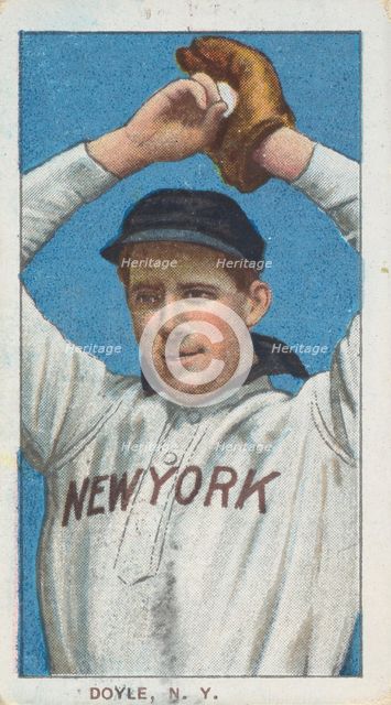 Doyle, New York, American League, from the White Border series (T206) for the American ..., 1909-11. Creator: American Tobacco Company.