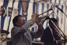 Doc Cheatham, Edinburgh Jazz Festival, 1986. Creator: Brian Foskett