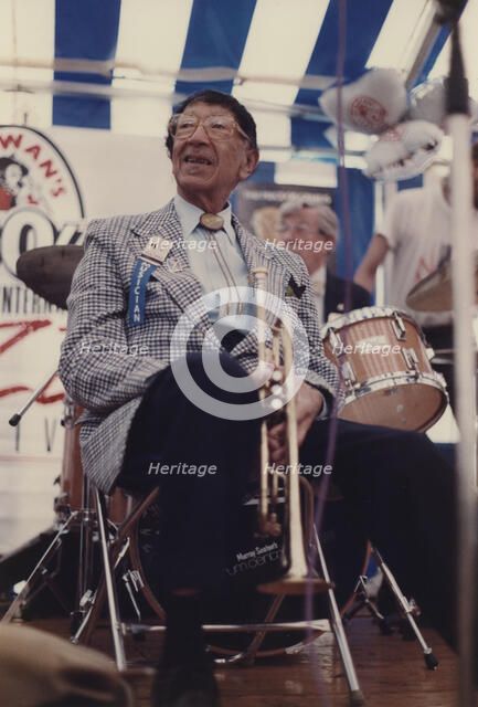 Doc Cheatham, Edinburgh Jazz Festival, 1986. Creator: Brian Foskett.