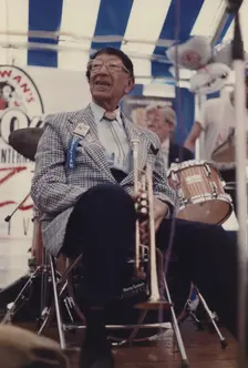 Doc Cheatham, Edinburgh Jazz Festival, 1986. Creator: Brian Foskett