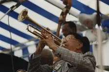 Doc Cheatham, Edinburgh Jazz Festival, 1988. Creator: Brian Foskett