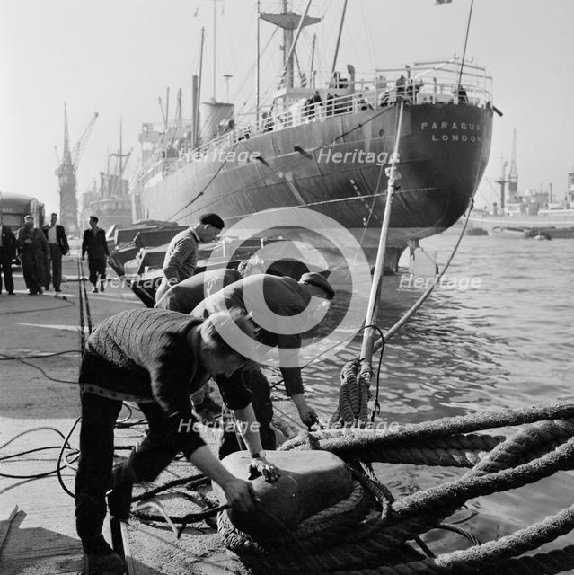 Dockers at the London Docks, July 1965. Artist: John Gay