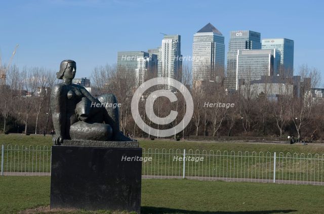 Docklands and Canary Wharf, London, England, UK, 2/3/10. Creator: Ethel Davies.
