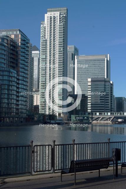 Docklands and Canary Wharf, London, England, UK, 2/3/10. Creator: Ethel Davies.